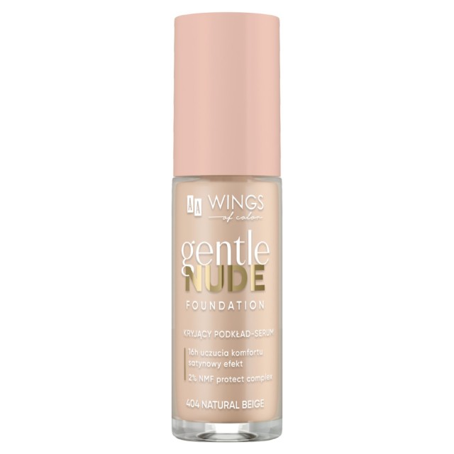 AA Wings Of Color Gentle Nude Foundation 404 Natural Beige 30ml