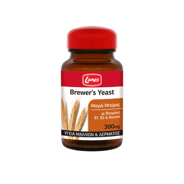 Lanes Brewer’s Yeast 300mg 200 ταμπλέτες – Συμπλήρωμα Διατροφής με Μαγιά Μπύρας, Βιταμίνες B1, B2 & Βιοτίνη