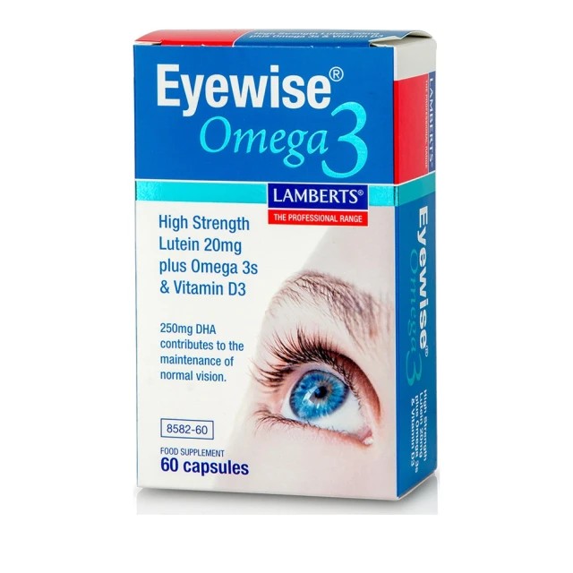 Lamberts Eyewise Omega 3, 60 Κάψουλες – Συμπλήρωμα Διατροφής για την Καλή Υγεία των Ματιών