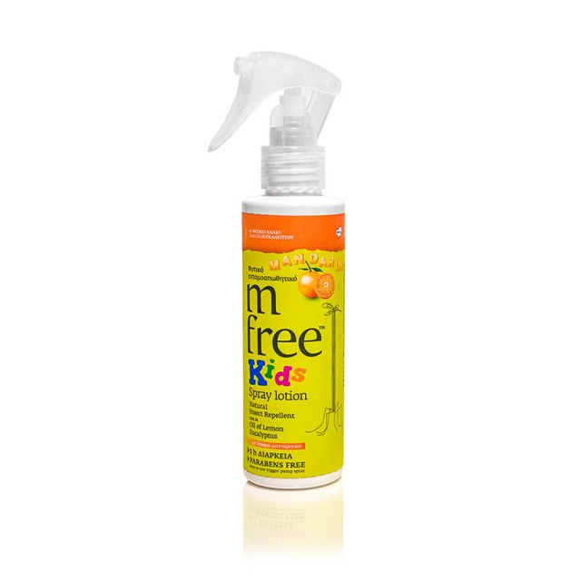 Benefit M Free kids Spray Lotion 125ml – Φυτικό Εντομοαπωθητικό Mandarin