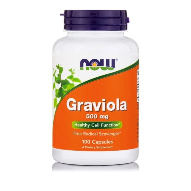 Now Foods Graviola 100 Φυτικές Κάψουλες – Συμπλήρωμα Διατροφής Κατά των Λοιμώξεων