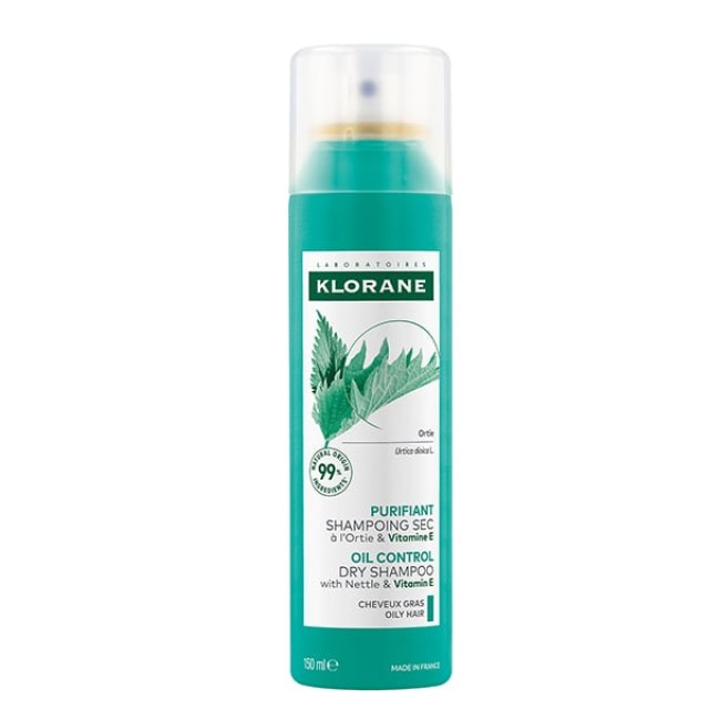 Klorane Ortie Dry Shampoo 150ml - Ξηρό Σαμπουάν για Λιπαρά Μαλλιά