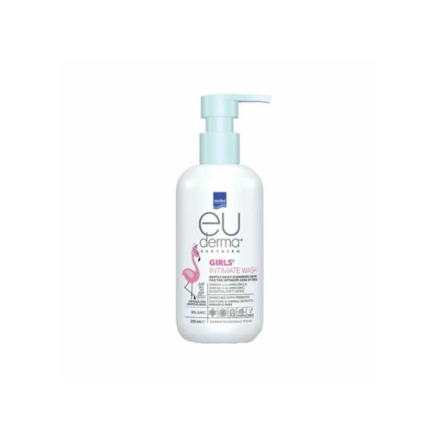 Intermed Euderma Babyderm Girls’ Intimate Wash 250ml | Καθημερινό Καθαριστικό Ευαίσθητης Περιοχής για Κορίτσια