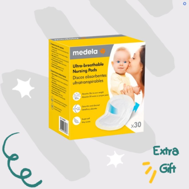 Medela επιθέματα στήθους 60 τεμάχια με Δώρο συσκευασία 30 τεμαχίων