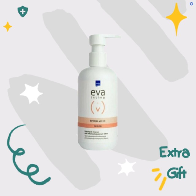 Με αγορά προϊόντων Eva Intima αξίας 30€ Δώρο Eva Intima Special υγρό καθημερινού καθαρισμού για προστασία από δυσάρεστες οσμές